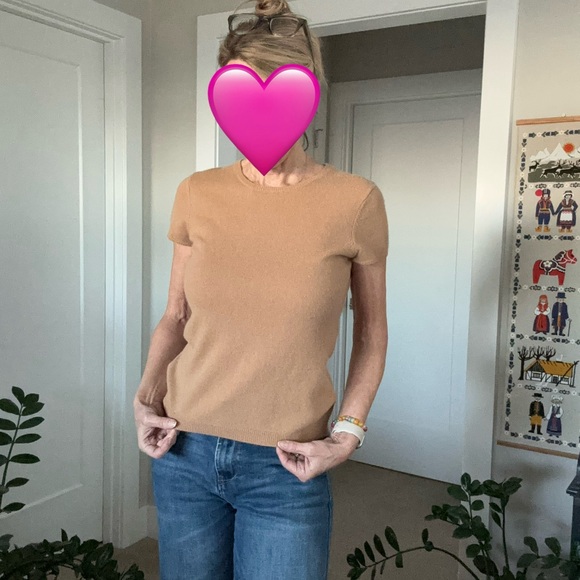 Women’s Neiman Marcus Cashmere Cap Sleeve Size Medium - Picture 12 of 14